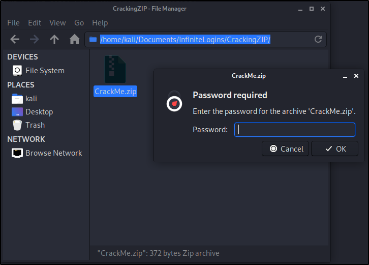 use john the ripper on mac for password zip files
